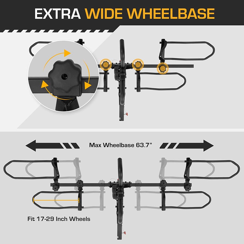 Rugged Dual Ebike Carrying Rack Hitch