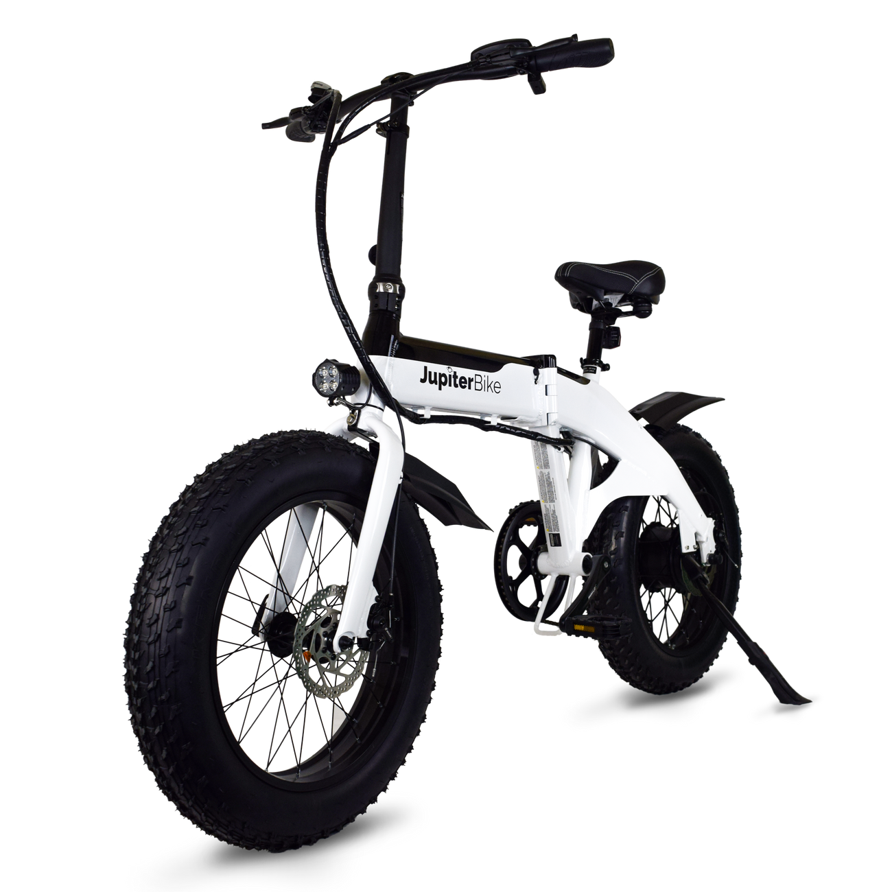 Defiant Fat Tire Folding Electric Bike -White