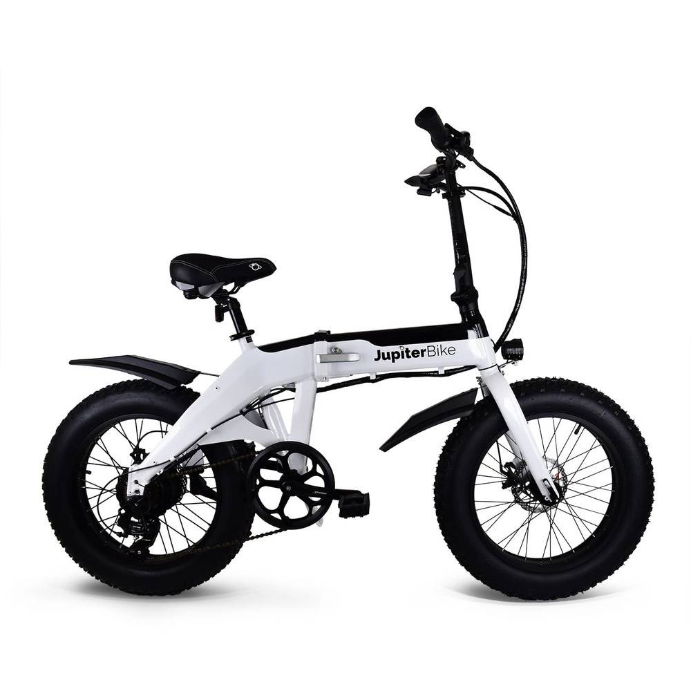 Defiant Fat Tire Folding Electric Bike -White