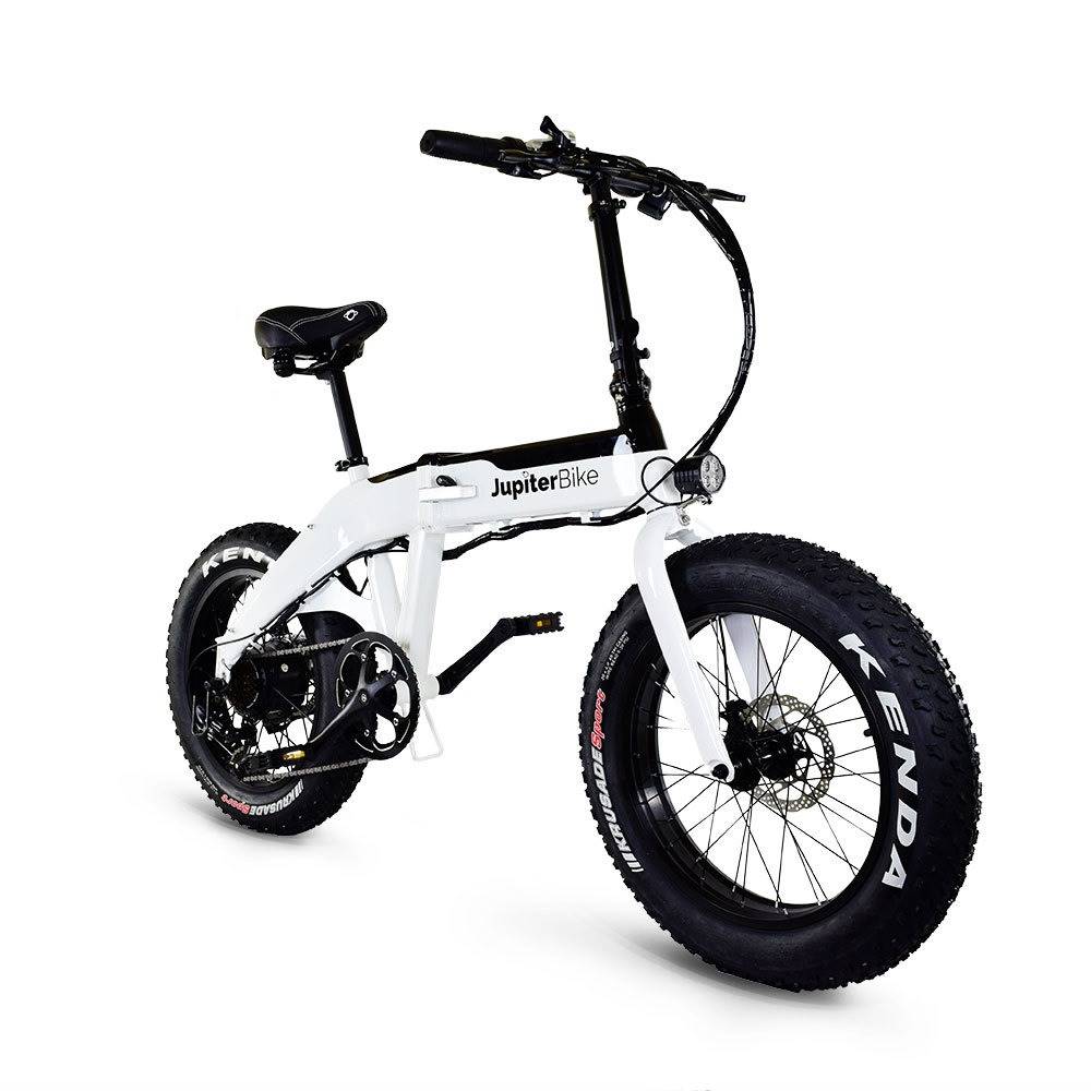 Defiant Fat Tire Folding Electric Bike -White